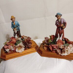 RARE HOME INTERIOR ELDERLY MAN AND WOMEN (PAIR)